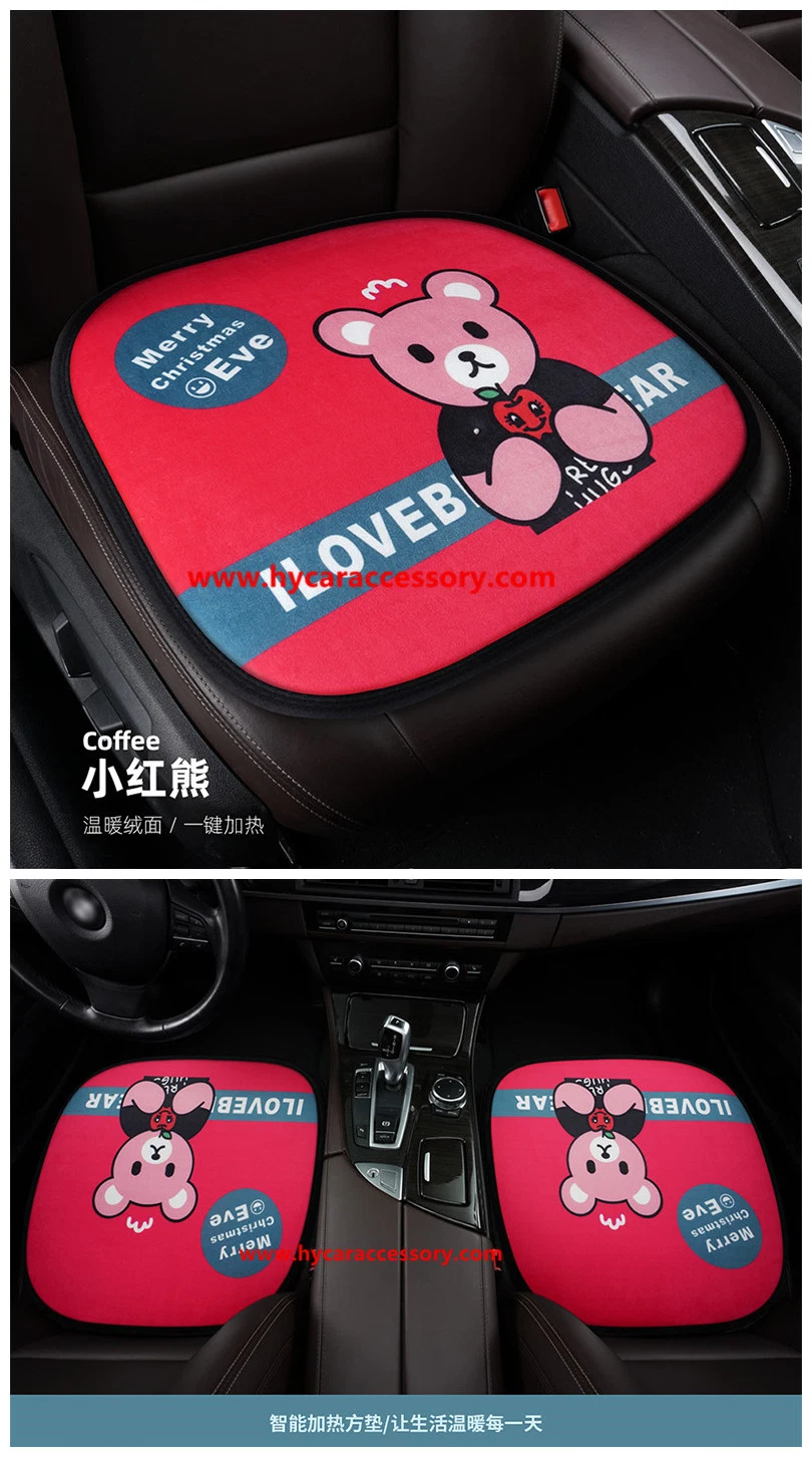 Car Decoration Car Interiorcar Accessory Home &#160; Office Universal Cartoon USB &#160; Heating Cushion Pad Winter Auto Heated Car Seat Cushion