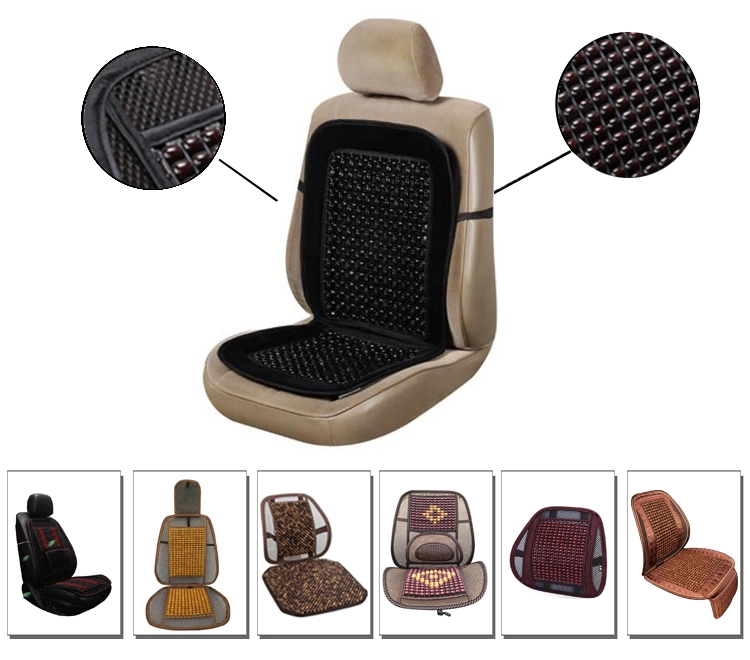 Stability Interior Car Accessory Massage Wooden Beads Seat/Lumbar/Cushioning/Chair/Cushion Cover